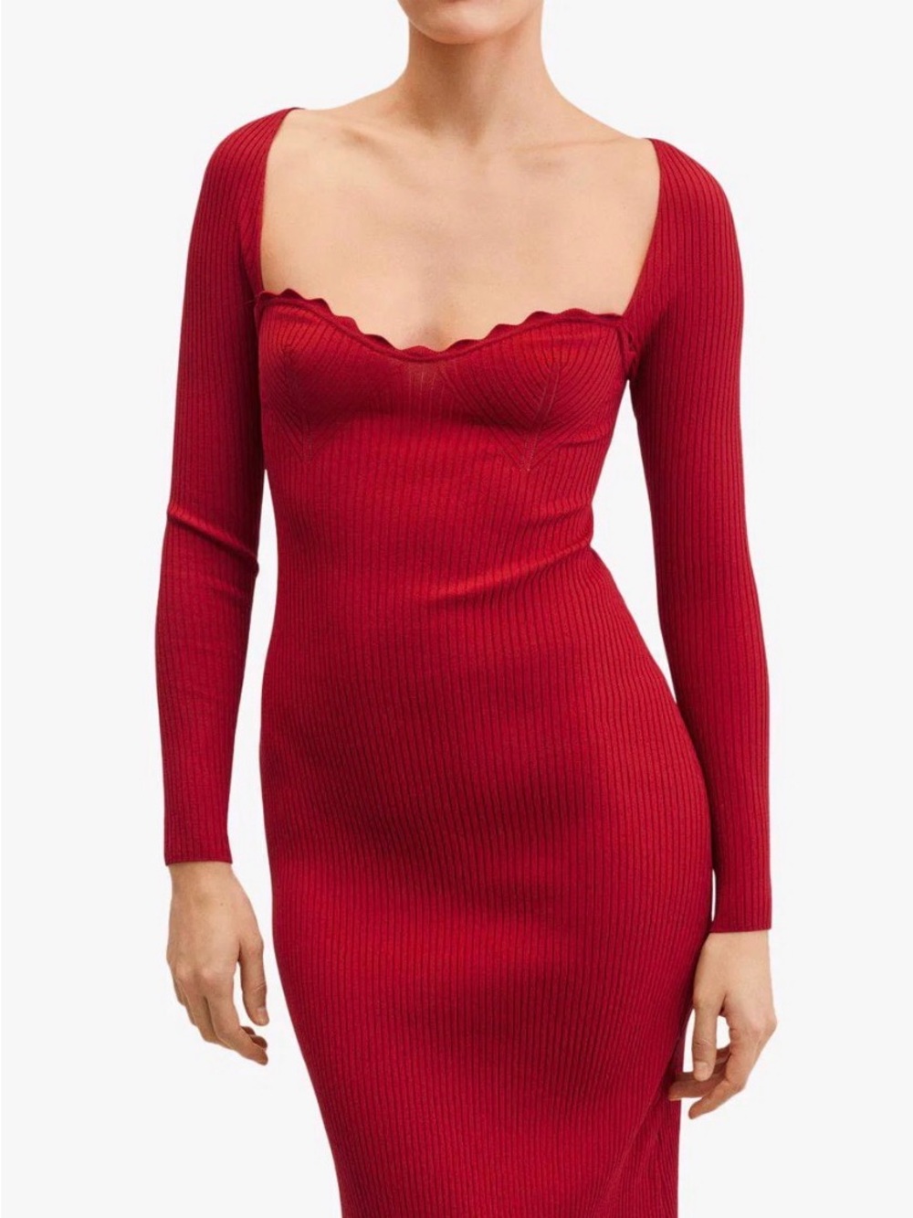 Mango knit longsleeve dress - Picture 2 of 2